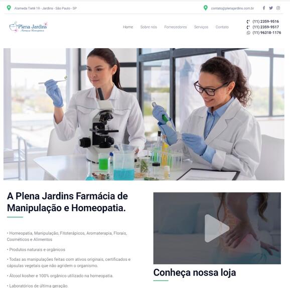 PLENA JARDINS - Farmácia de Manipulação